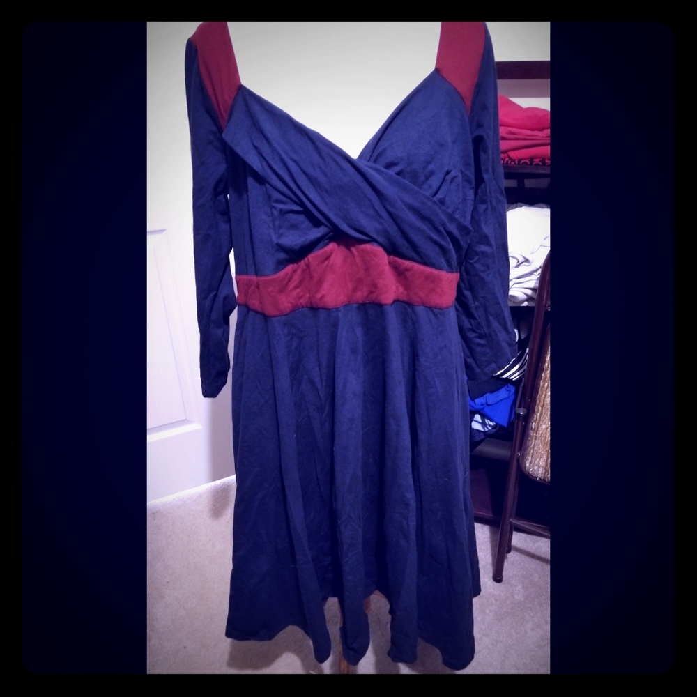 Eshakti 2X Tea Length Dress